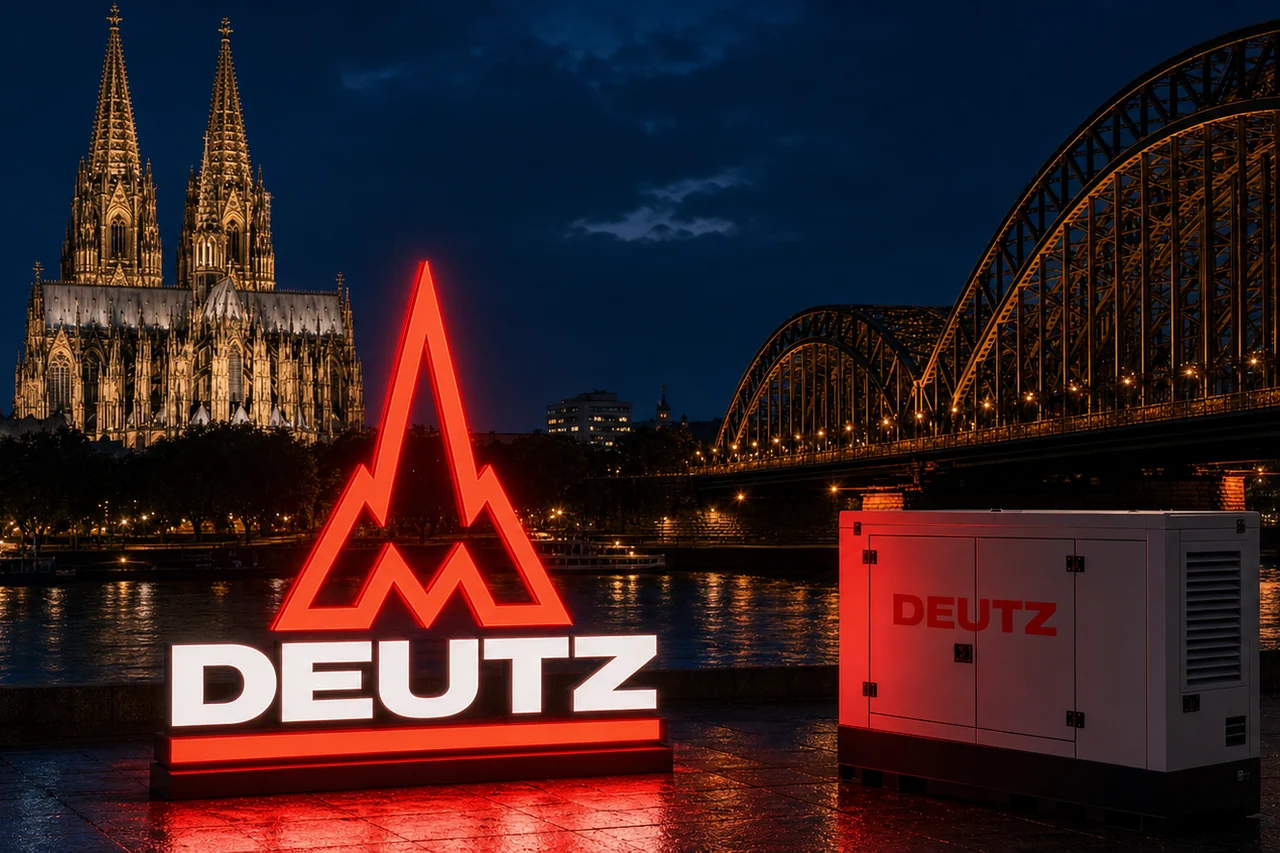 Дизель-генератор и логотип Deutz